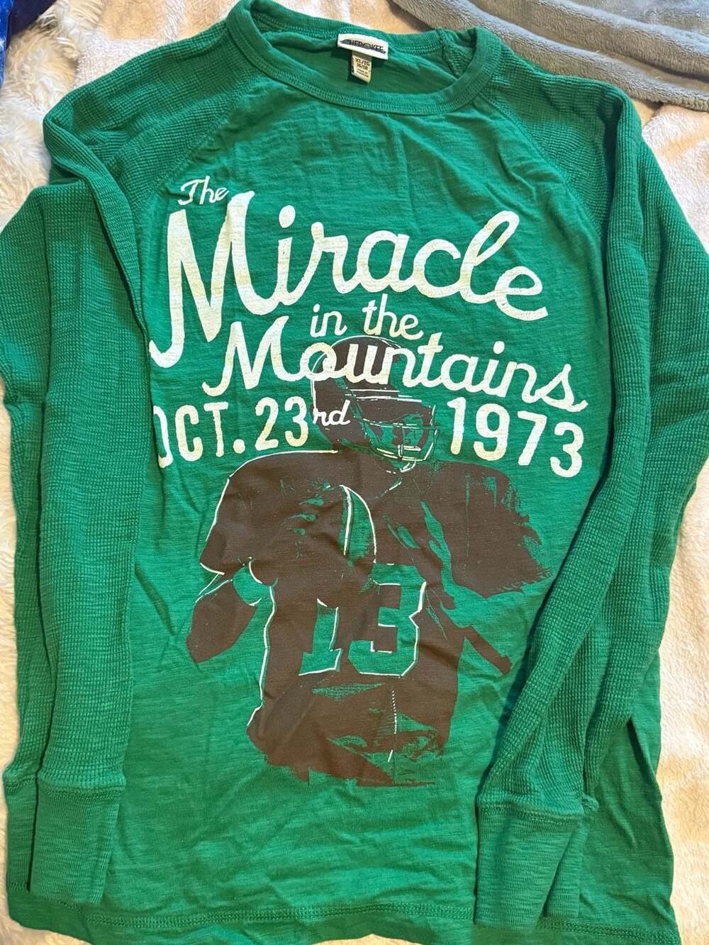 Cherokee Miracle In The Mountains Thermal Size youth XL 16/18 Green Long Sleeve